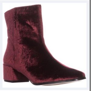 Chinese Laundry Red Velvet booties